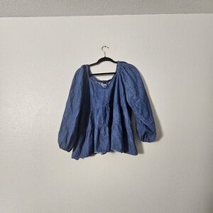 Old Navy Chambray Top Sz XL